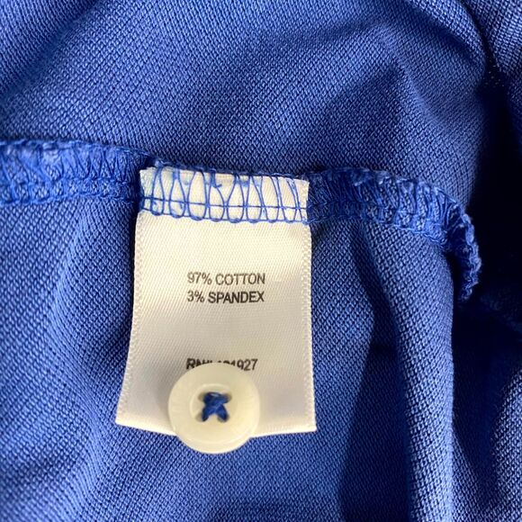 johnnie-O Hangin' Out Cotton Short‎ Sleeve Polo Blue Color Mens Size L - Picture 7 of 10